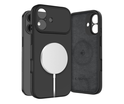 Etui do telefonów TECH-PROTECT Silicone Magsafe do Iphone 17 Black 5906302330133